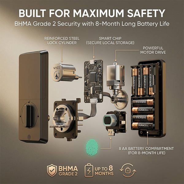 Sakerplus® Keyless Fingerprint Smart Door Lock