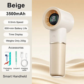 Sakerplus® Portable Handheld Rechargeable Personal Cooling Fan