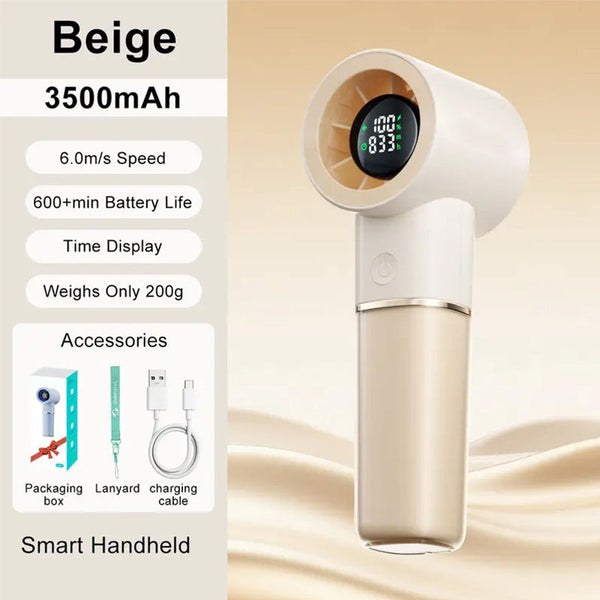 Sakerplus® Portable Handheld Rechargeable Personal Cooling Fan