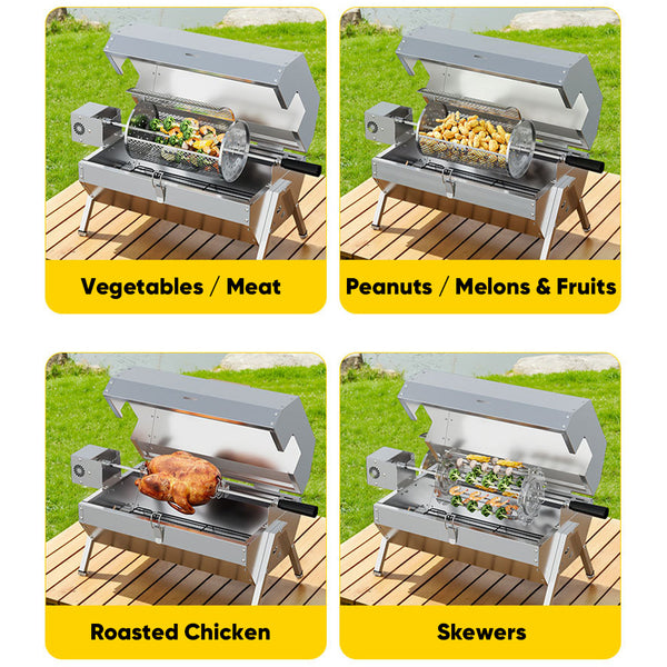 Sakerplus® Twin-Burner Electric BBQ Grill