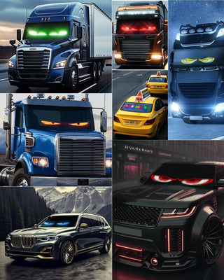 Sakerplus Car Windshield Devil Eyes Light