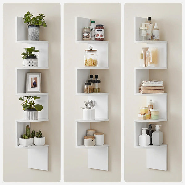 Sakerplus® Multi-Tier Wall Mount Corner Shelf