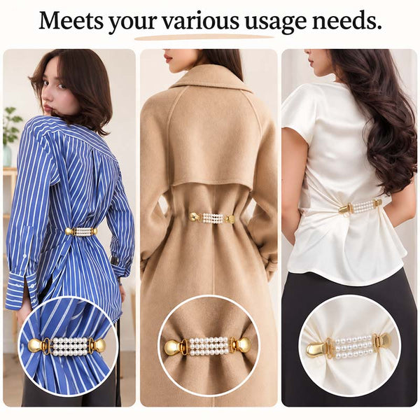 Sakerplus® Vintage Sweater Shawl Clips With Pearl Chain Clasps
