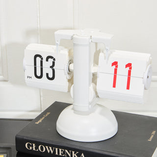 Sakerplus Mechanical Auto Flip Desk Clock