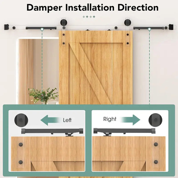 Sakerplus® Sliding Barn Door Soft Close Kit