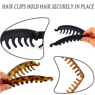 Sakerplus® Minimalist Banana Hair Clips Set