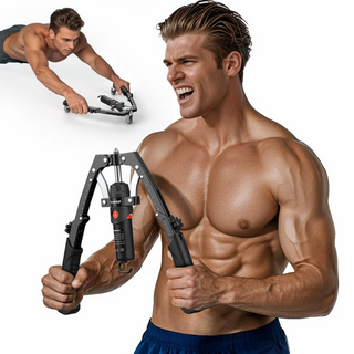 Sakerplus Adjustable Hydraulic Arm Strength Trainer (with LED counter)