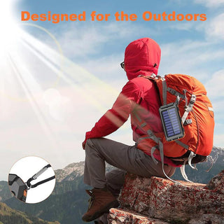 Sakerplus® Portable Solar Power Bank With Flashlight