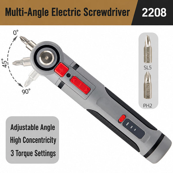 Sakerplus® Rechargeable 4V Screwdriver with Pivoting Head