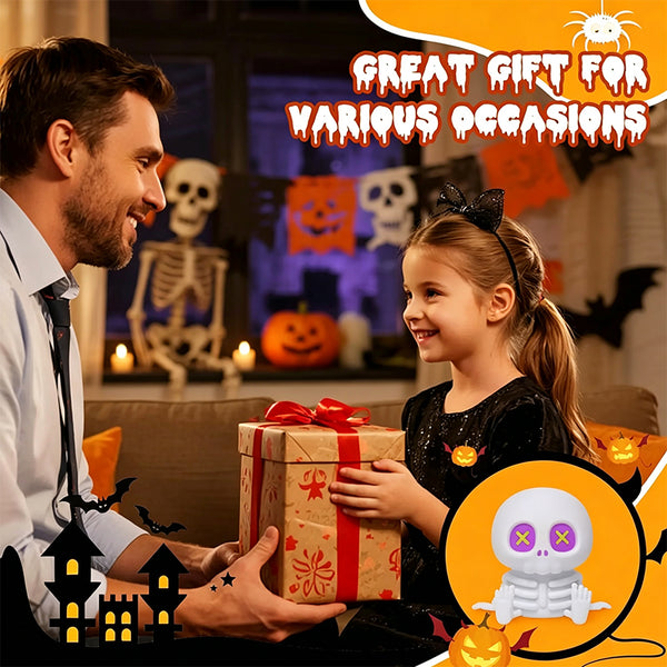 Sakerplus® Cute RGB Halloween Skeleton Night Light