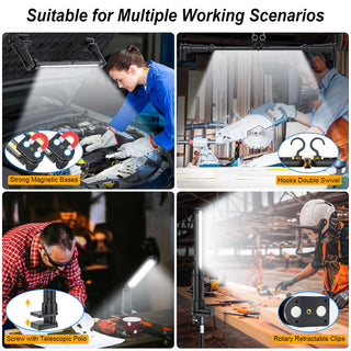 Sakerplus® Work Light LED Rechargeable Magnetic