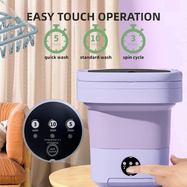 Sakerplus® Foldable Portable Mini Washing Machine