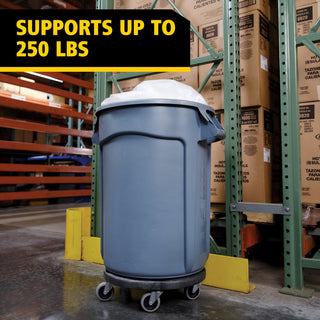 Sakerplus® Round Trash Can Dolly Cart