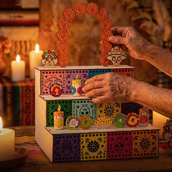 Sakerplus® Wooden Day Of The Dead Altar