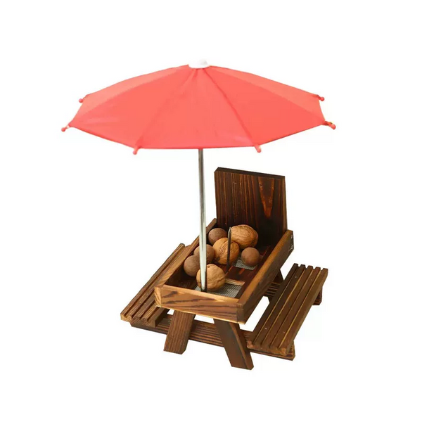 Sakerplus® Outdoor Wooden Squirrel Feeder