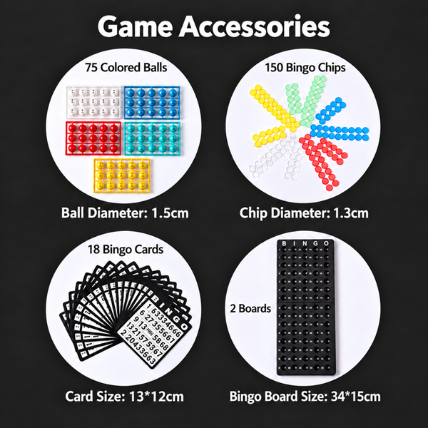 Sakerplus® Deluxe Bingo Game Set For Groups