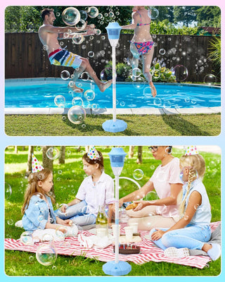 Sakerplus® Adjustable Standing Bubble Machine For Kids