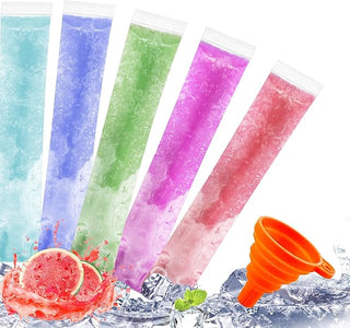 Sakerplus® Reusable Ice Pop Bags Set