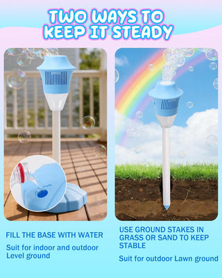 Sakerplus® Adjustable Standing Bubble Machine For Kids