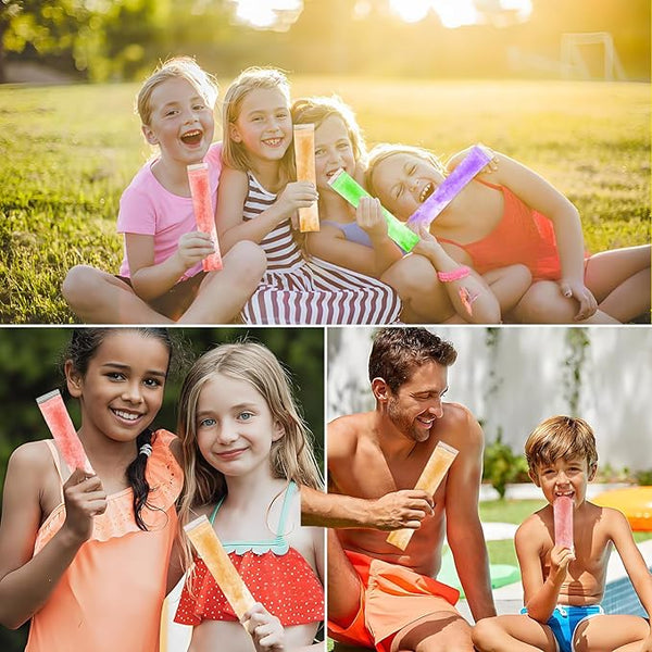 Sakerplus® Reusable Ice Pop Bags Set