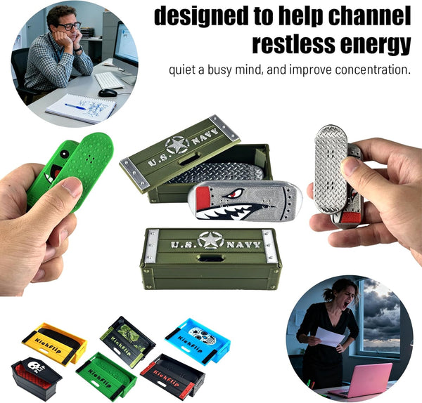 Sakerplus® Magnetic Fingerboard Fidget Slider Toy