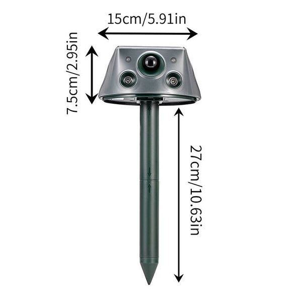 Sakerplus® Ultrasonic Garden Animal Repeller Device