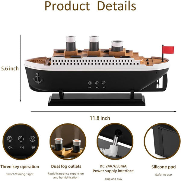 Sakerplus® Jellyfish Steam Boat Aroma Diffuser