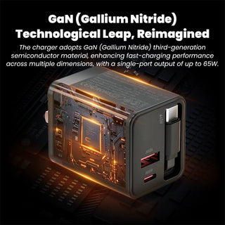 Sakerplus Compact Dual Retractable USB Charger