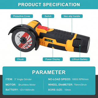 Sakerplus® Compact Cordless Metal Cutting Grinder