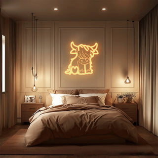 Sakerplus® Highland Cow LED Neon Light