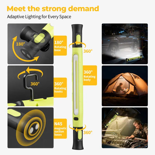 Sakerplus® Magnetic Garage Work Light Bar