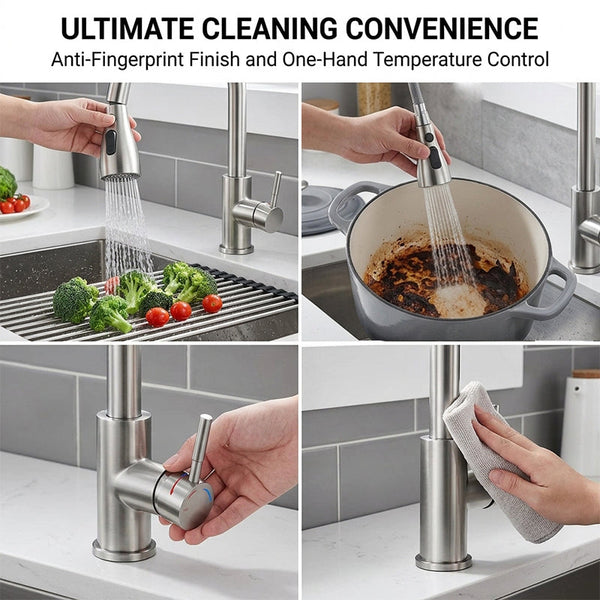 Sakerplus® Kitchen Faucets Pull Down Sprayer