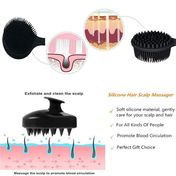 Sakerplus® Silicone Back Scrubber Shower Brush Set