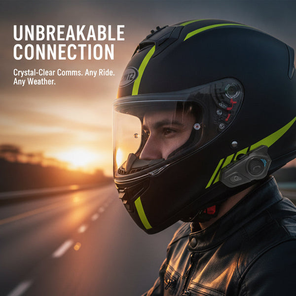 Sakerplus® Bluetooth Motorcycle Helmet Intercom System