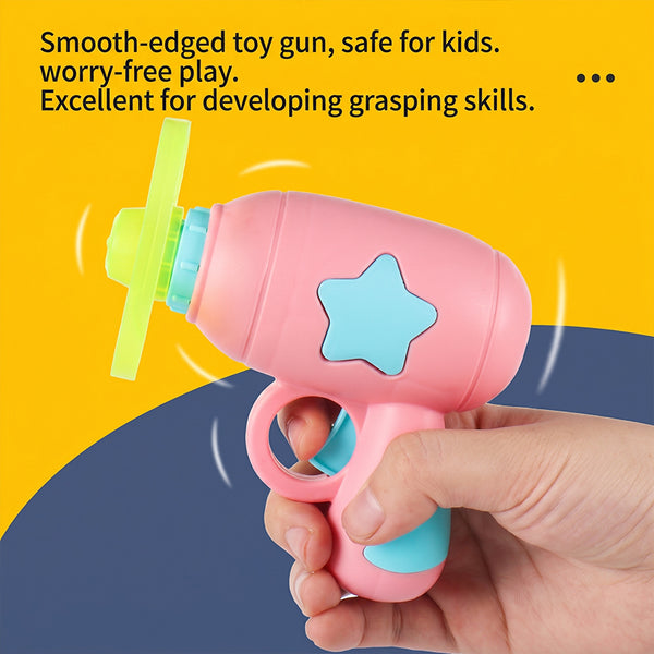 Sakerplus® LED Flying Spinner Launcher Gun Toy