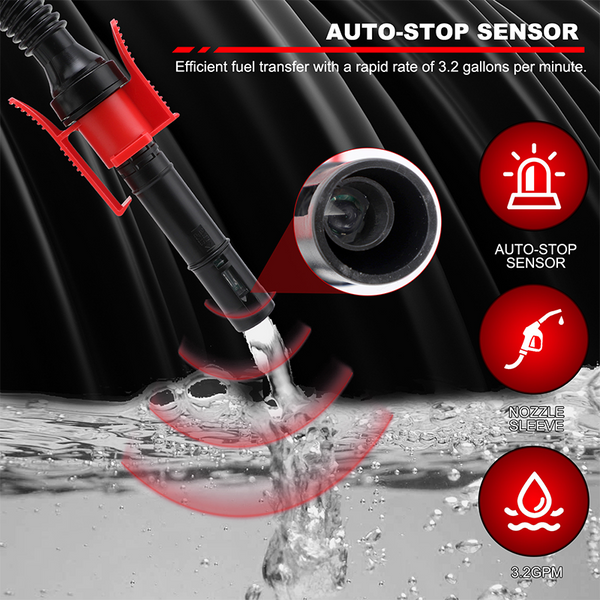 Sakerplus Fuel Transfer Pump Battery Powered
