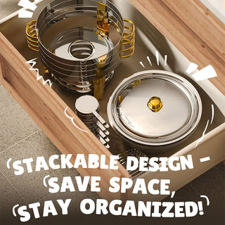 Sakerplus® Round Stainless Steel Chafing Set