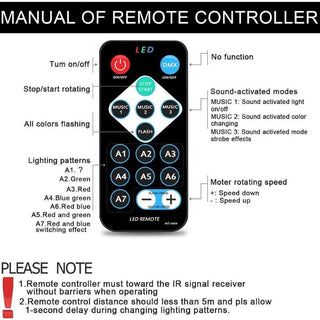 Sakerplus® Remote Control Disco Party Light