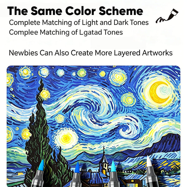 Sakerplus® 60 Colors Acrylic Paint Marker Set