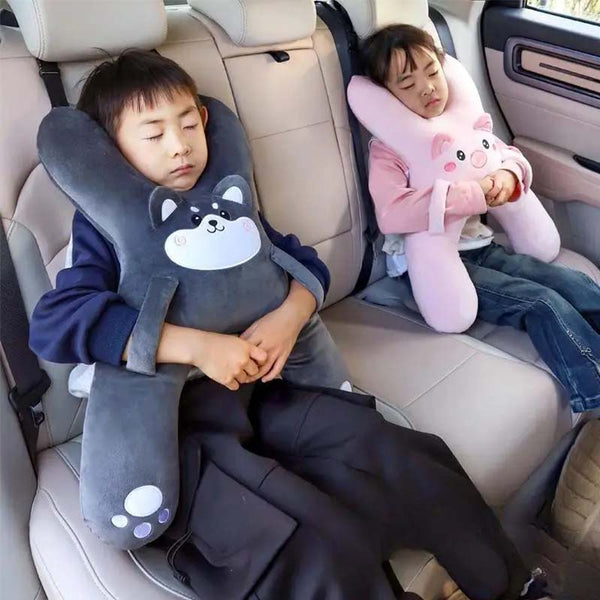 Sakerplus® Kids Plush Car Seat Pillow