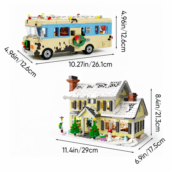 Sakerplus® Christmas Village House RV Building Set