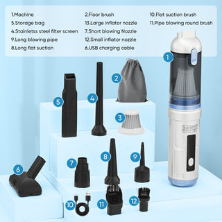 Sakerplus Slim Cordless Handheld Car Vacuum