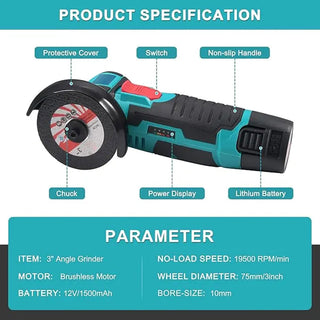 Sakerplus® Compact Cordless Metal Cutting Grinder