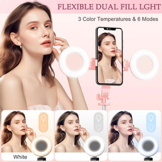 Sakerplus® 6 In 1 Selfie Tripod Lights