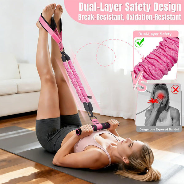 Sakerplus® Multifunction Pedal Resistance Band Trainer