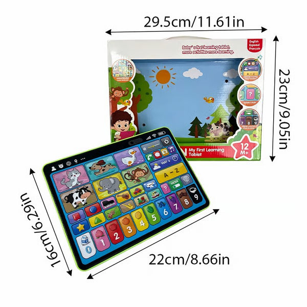 Sakerplus® Trilingual Interactive Learning Tablet Toy For Toddlers