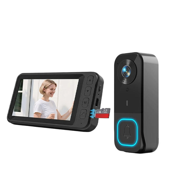 Sakerplus® Wireless Smart Video Doorbell Camera System