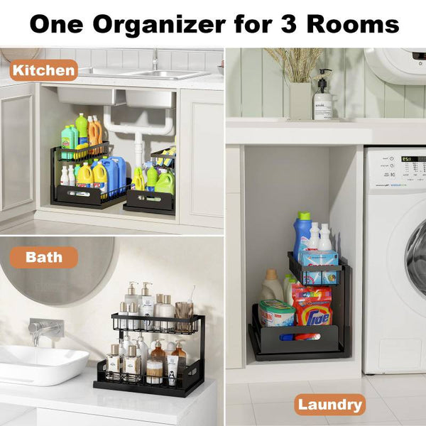 Sakerplus® Pull-Out Under-Sink Organizer