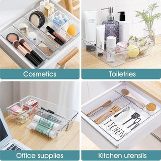 Sakerplus® Transparent Drawer Organizer Storage Set