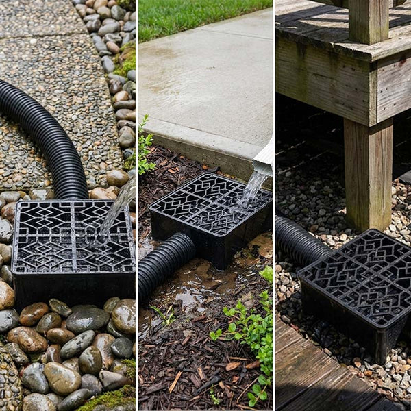 Sakerplus® Low Profile Downspout Catch Basin